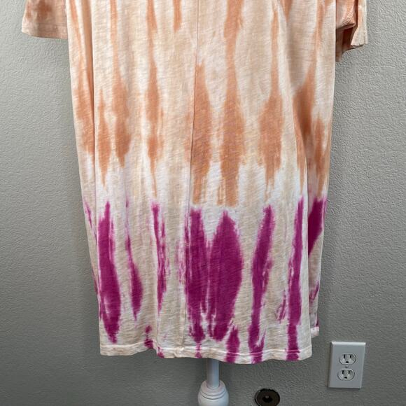 Z Supply Delta Sahara Tie Dye Mini T-Shirt Dress Short Sleeve Medium NWT - Picture 10 of 15